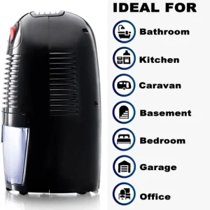 Schallen 500ml Mini Portable Compact Air Dehumidifier for Damp, Mould & Moisture